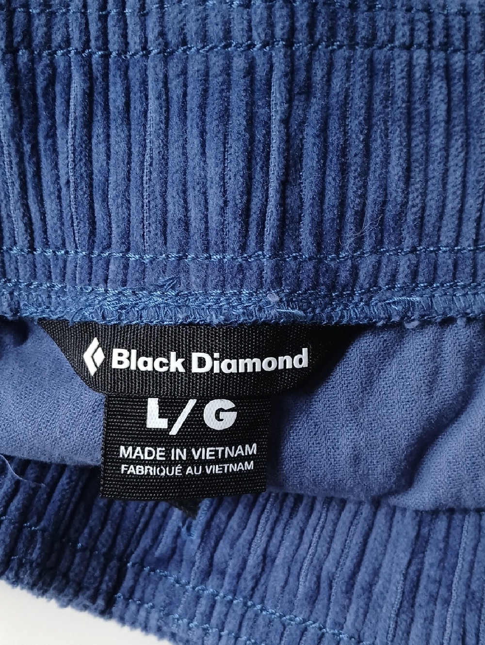 Black Diamond Wide Wale Corduroy Shorts Blue Large - Picture 4 of 6